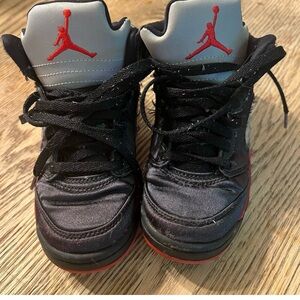 Black and Red Air Jordan Sneakers